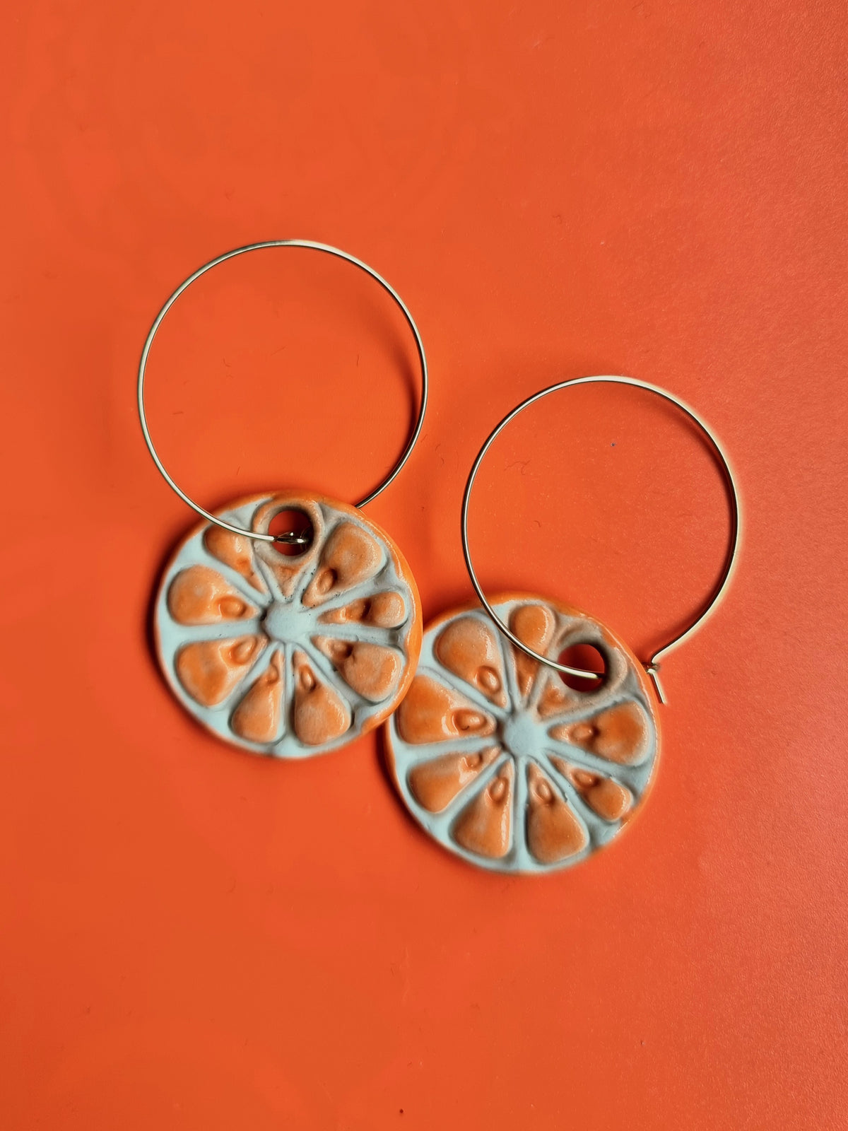 Citrus Earrings - Orange