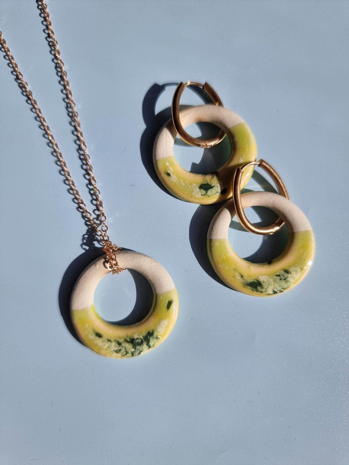Fruity Loop Earrings - Watermelon Lime