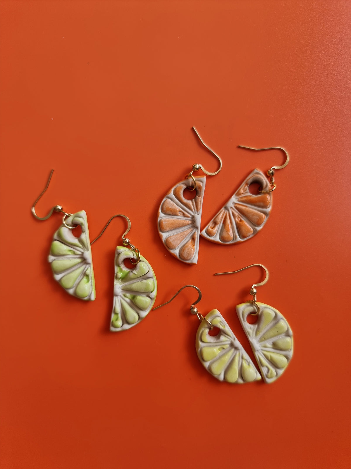Citrus Wedge Earrings