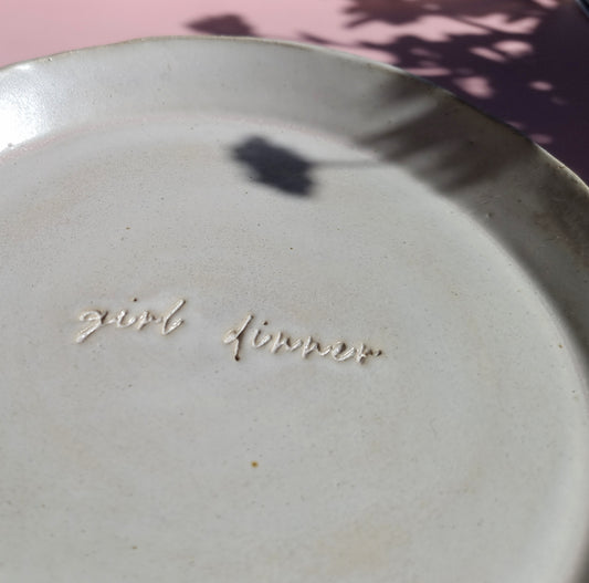 Matte Cloud Girl Dinner Dish