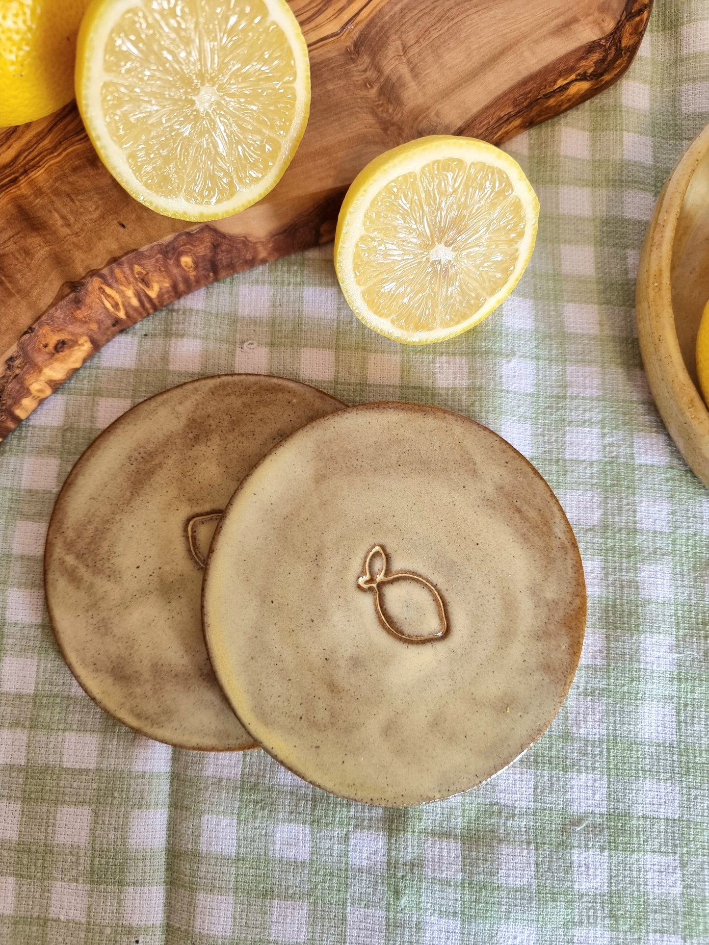 Lemon Sherbert Coaster Set