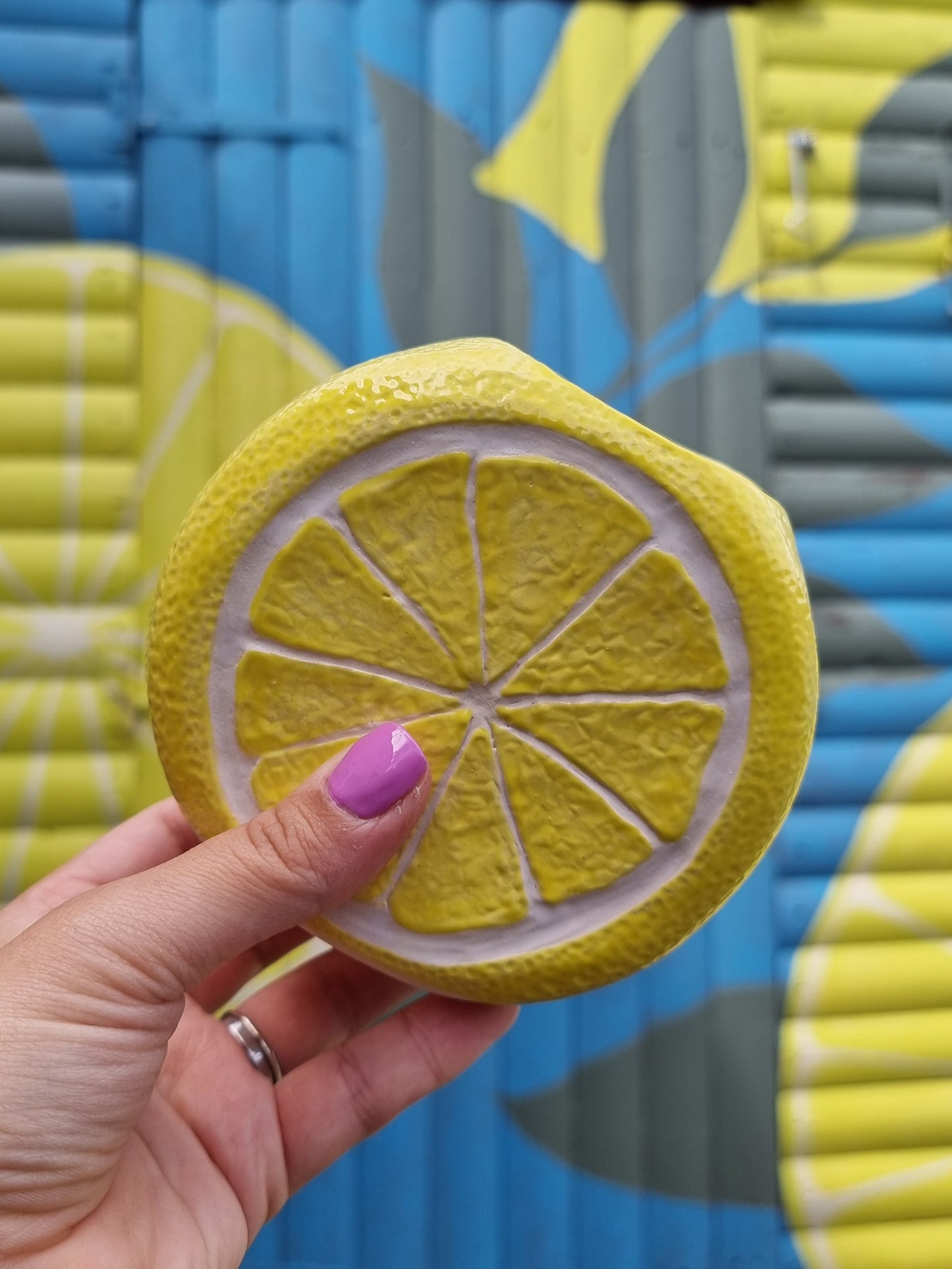 Small Citrus Slice Vase - Lemon