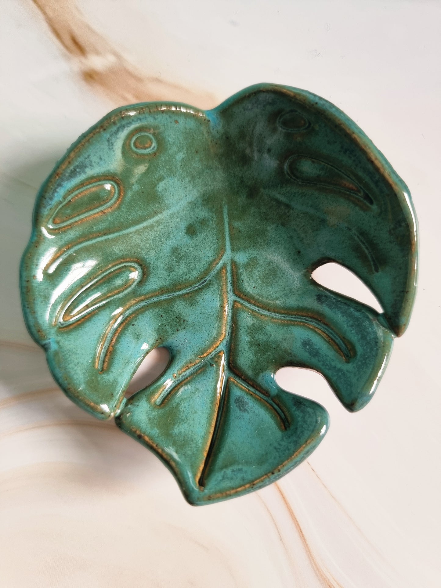 Tropical Leafy Days Trinket Dish