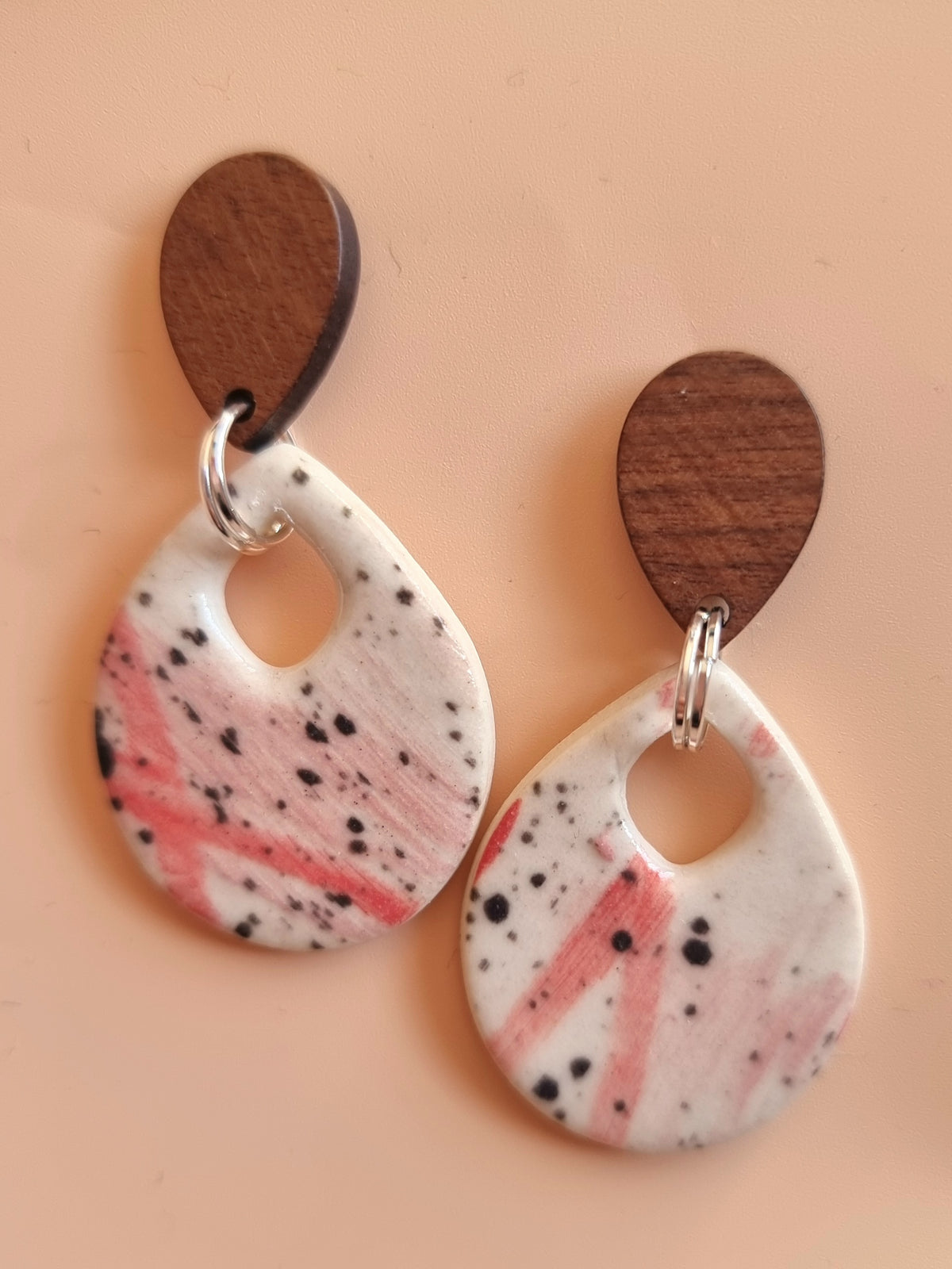 Strawberry Kisses Teardrop Earrings