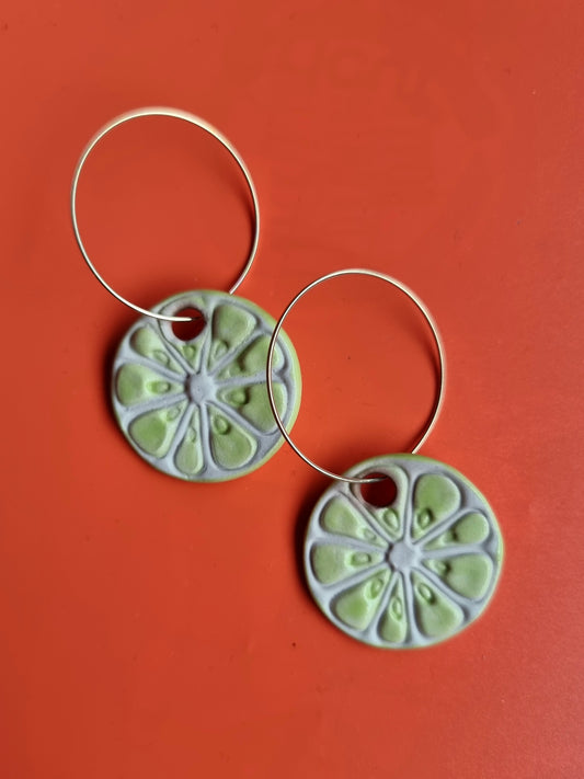 Citrus Earrings - Lime