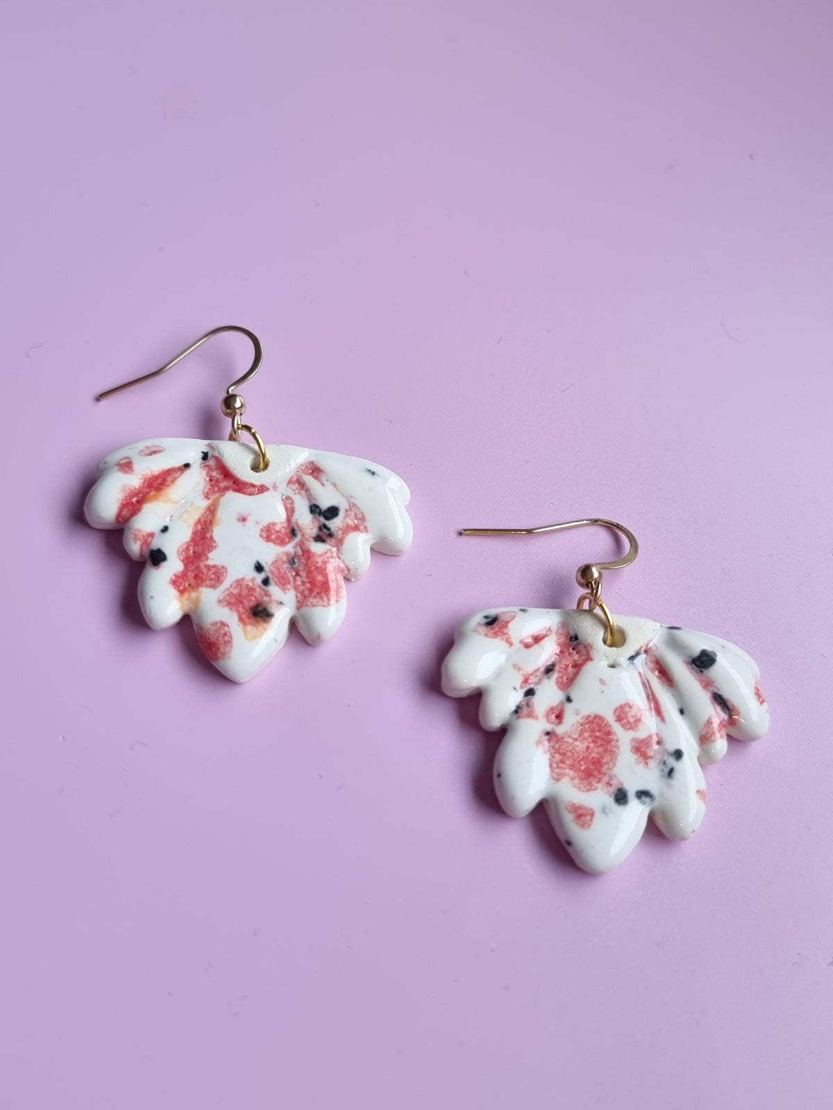 Colour Burst Earrings - Poppyseed
