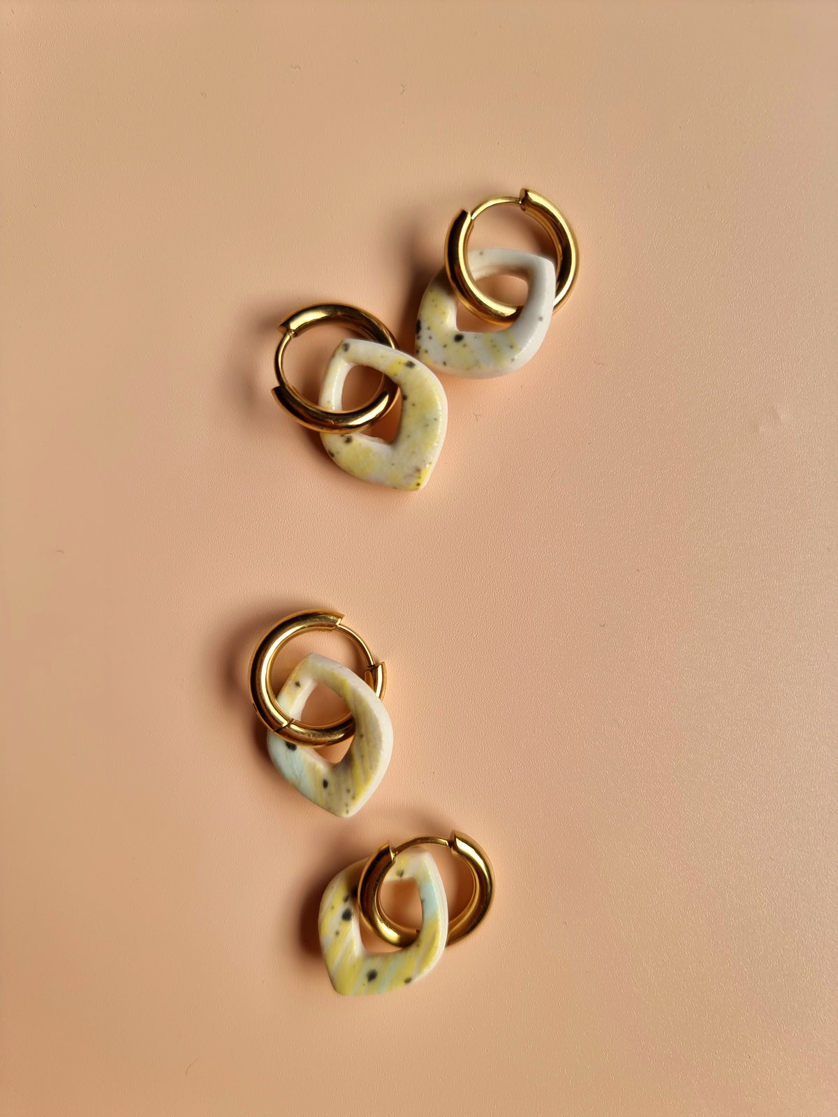 Lemon Sherbert Mini Hoop Earrings