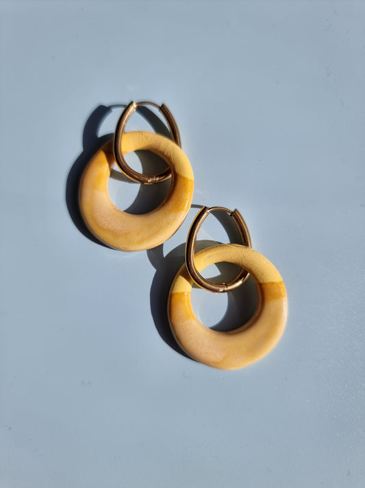 Fruity Loop Earrings - Lemon