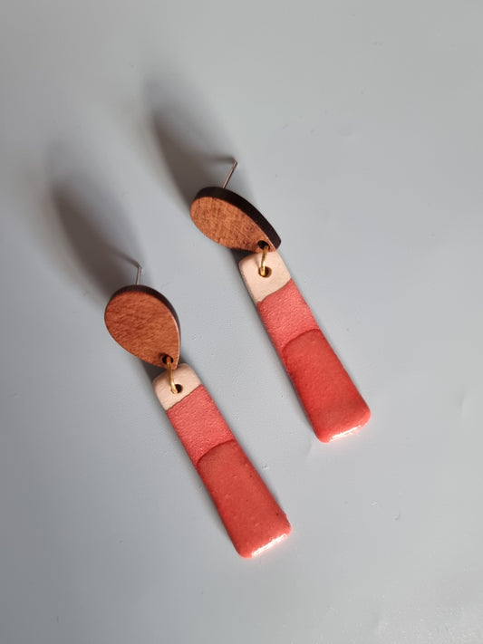 Fruity Teardrop Earrings - Watermelon