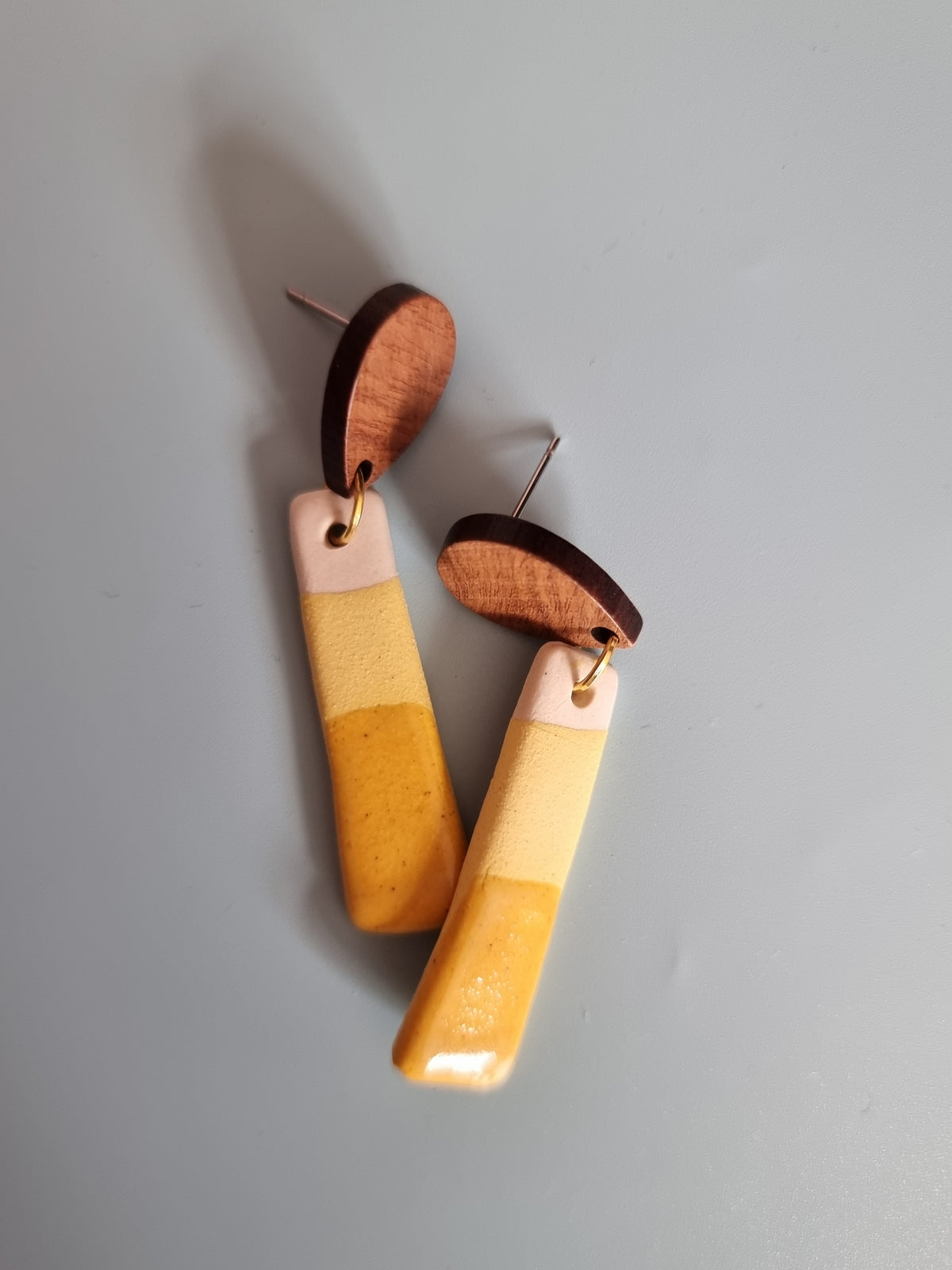 Fruity Teardrop Earrings - Lemon