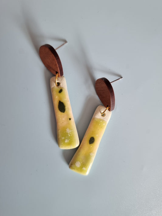 Fruity Teardrop Earrings - Watermelon Lime