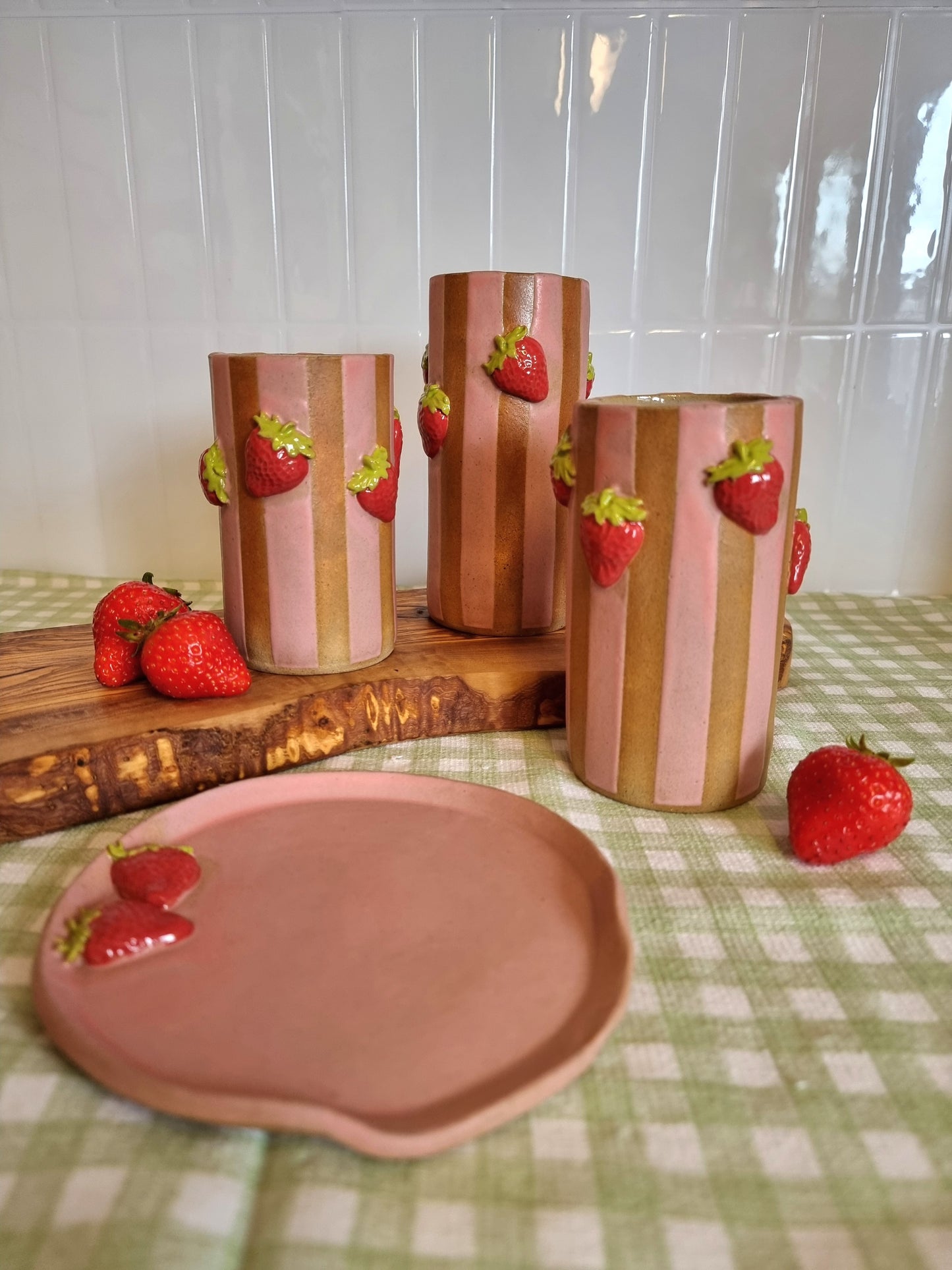 Strawberry Kisses Vessel