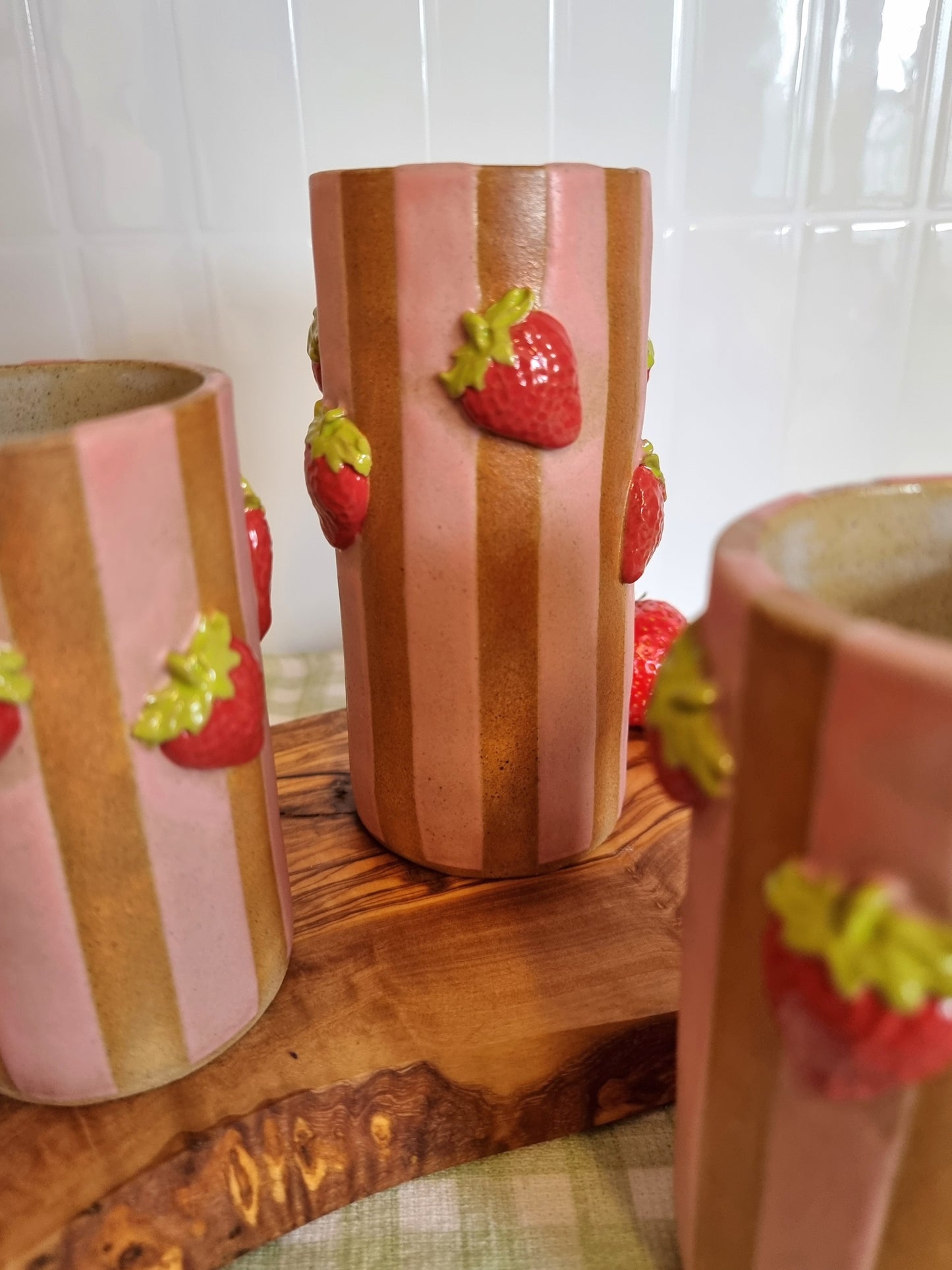Strawberry Kisses Vessel